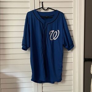 Adult Large Washington Nationals Harry Potter Ravenclaw Baseball Jersey